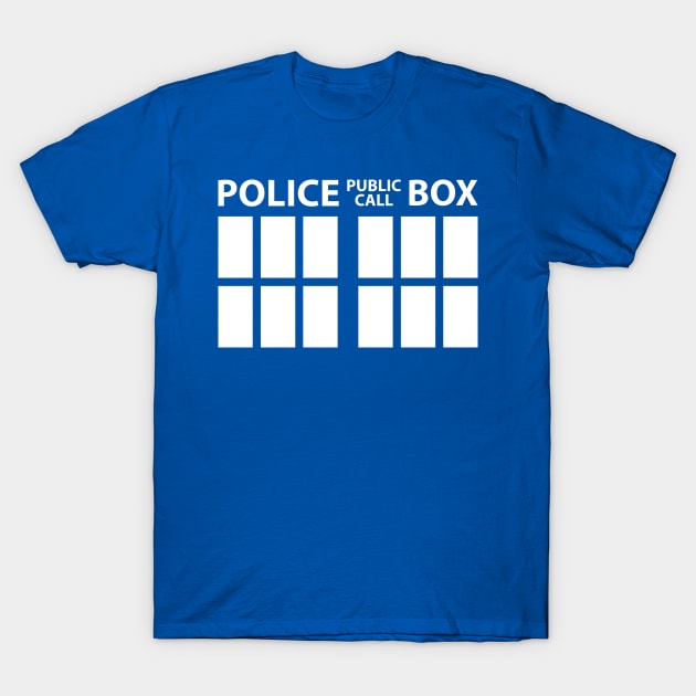 Police Public Call Box T-Shirt by chwbcc